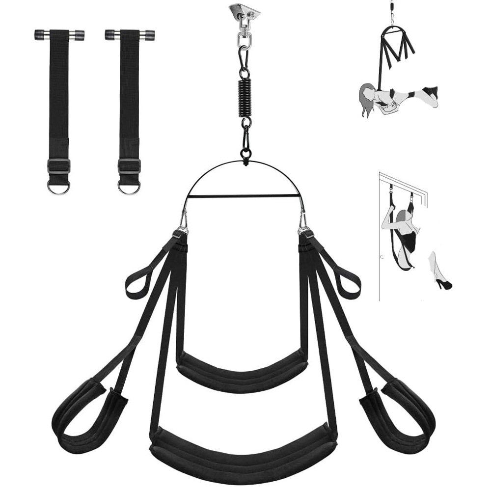 Sex Sex Swing Adult Supplies Adjustable Carmen Swing sm with Curved Iron Frame suit Factory Direct Sale