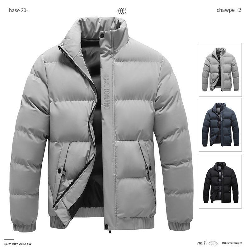Winter Cotton Outwears, Men's Warm Bread Outwears, Thickeneded Cotton Outwears, Winter Outwears, Tops, Cotton-Padded Jackets, Men's Trendy