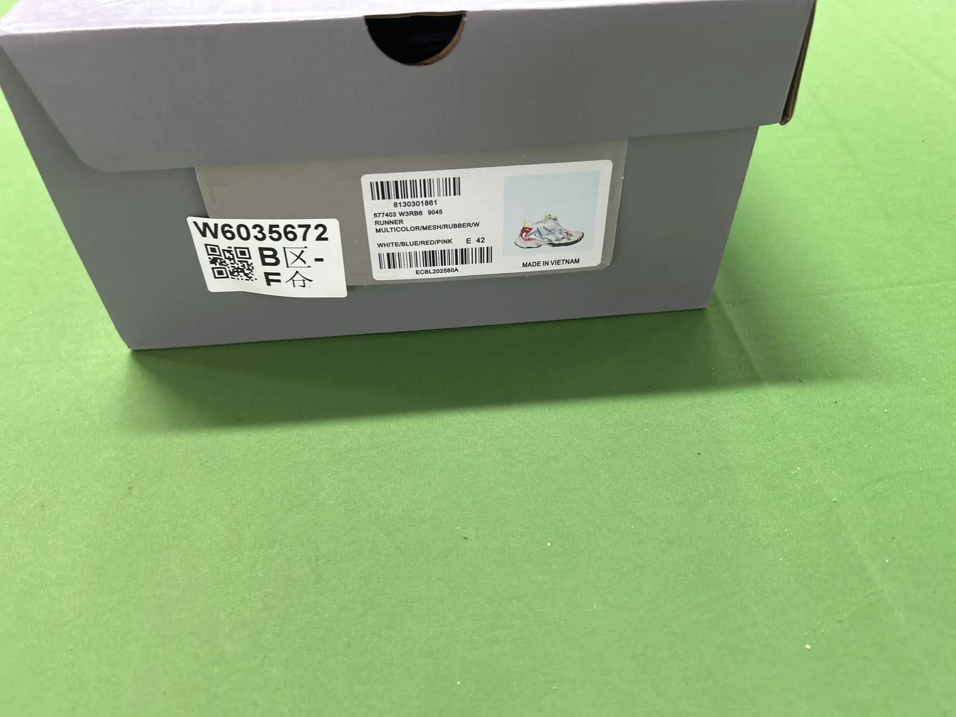 Balenciaga Runner Multicolor Mesh Rubber White Blue Red Pink