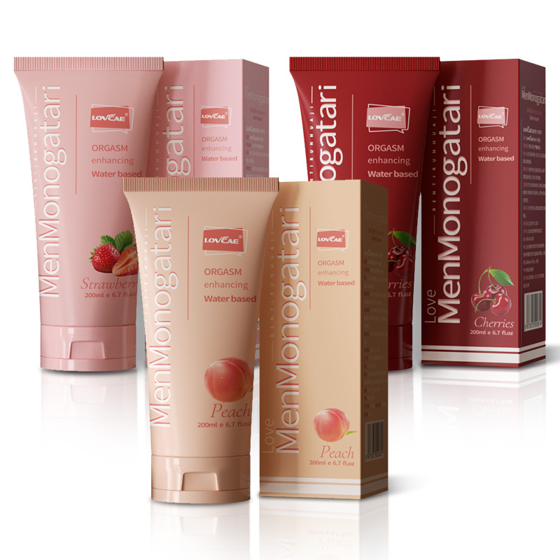 Aiweikang Black Soul Fruity Lubricant 200ml Strawberry Cherry Peach Flavor Lickable Water-Soluble Lubricant