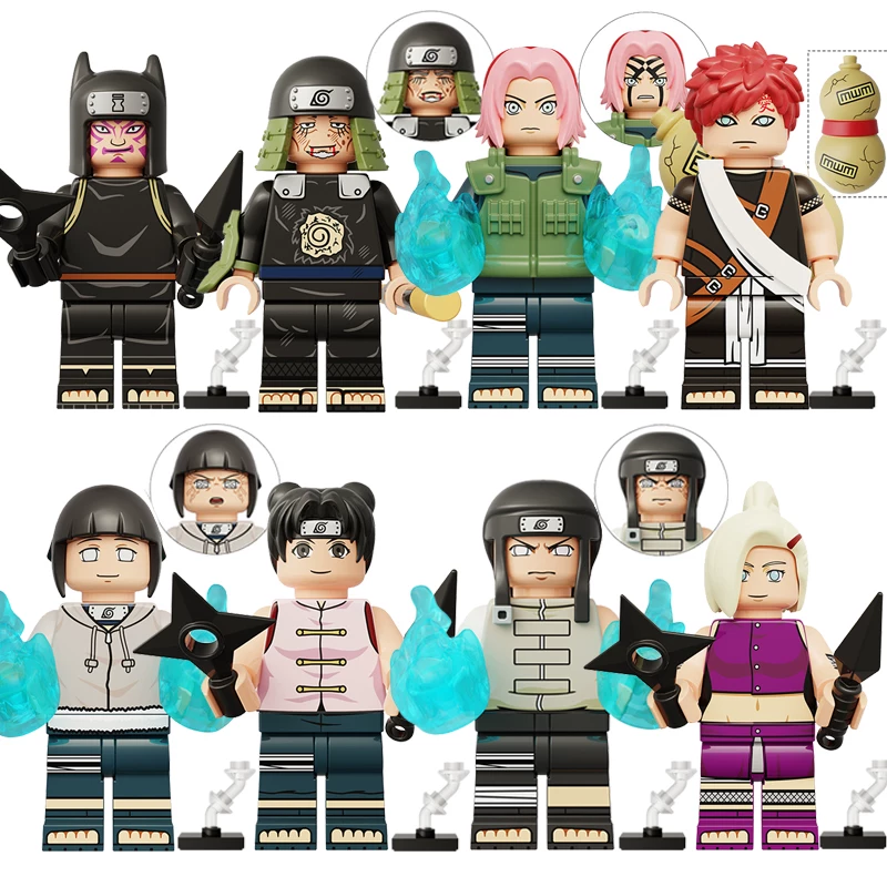 KDL812 Naruto Akatsuki and Konoha Building Block Minifigures