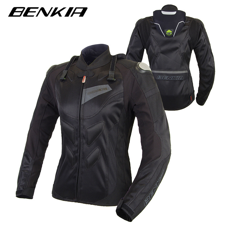 Bin Riding Asian Motorcycle Riding Suit Spring Summer Autumn Breathable Windproof Women Riding Bike Suit Anti-fall Riding Suit Wear-resistant Reflective