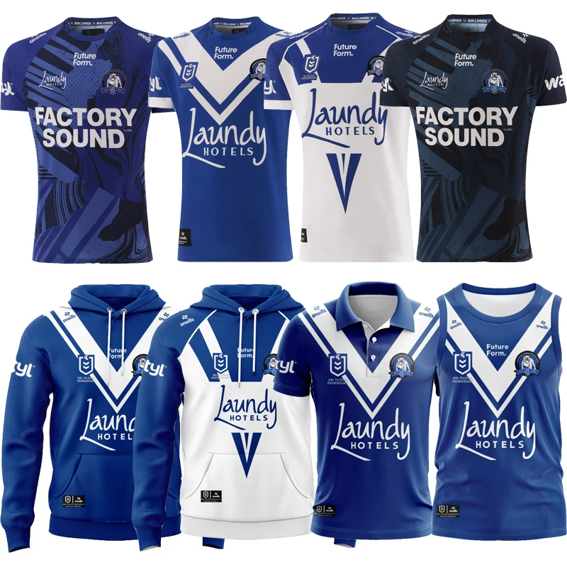 2025 Australian Dog Head Dog Short sleeved Men's Top Training Hoodie Rugby Dress Dog rugby