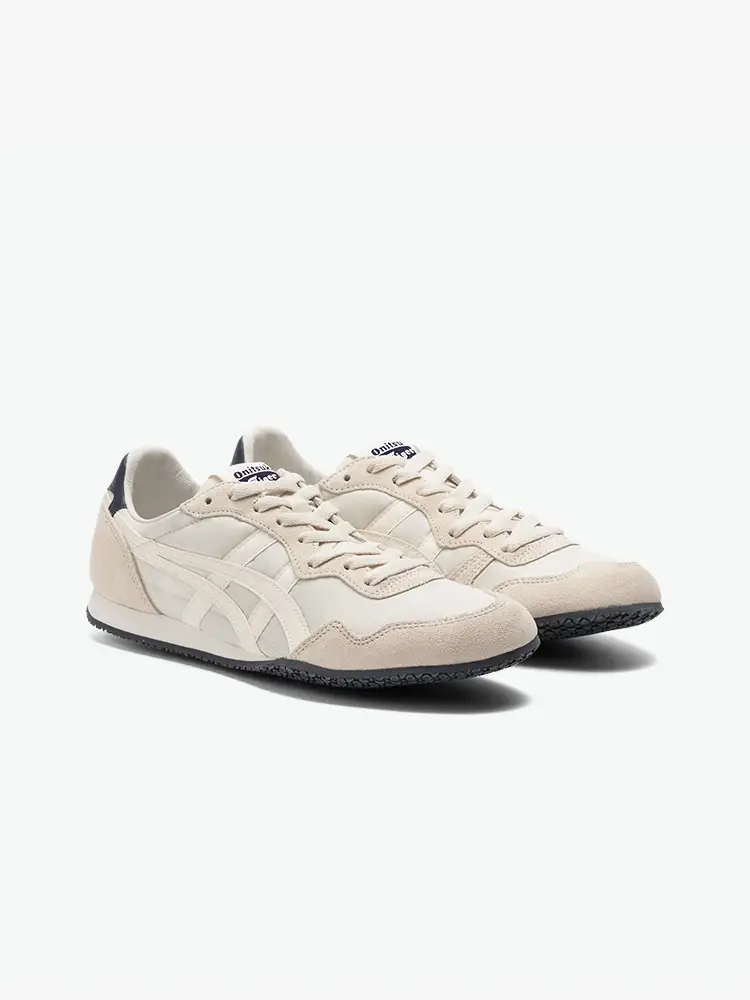 [Classic]Onitsuka Tiger Serrano ™ Beige Men's and Women's Shoes Plaid Sports Casual Shoes