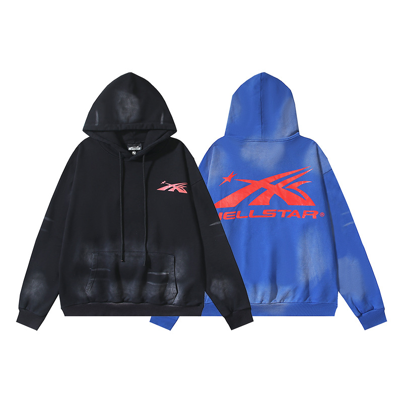 high quality European and American fashion brand Hellstar hip-hop printed high quality cotton top men's and women's hip-hop hooded sweater
