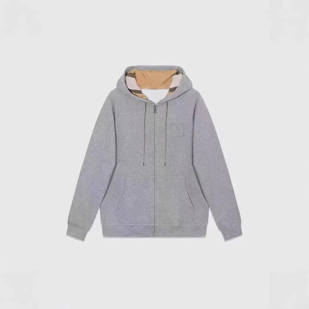 Cross-Border High-Quality Hooded Men's Sweatshirt Jacket Spring and Autumn Unisex Jacket Cardigan Zipper Customizable Embroidered Logo in Stock