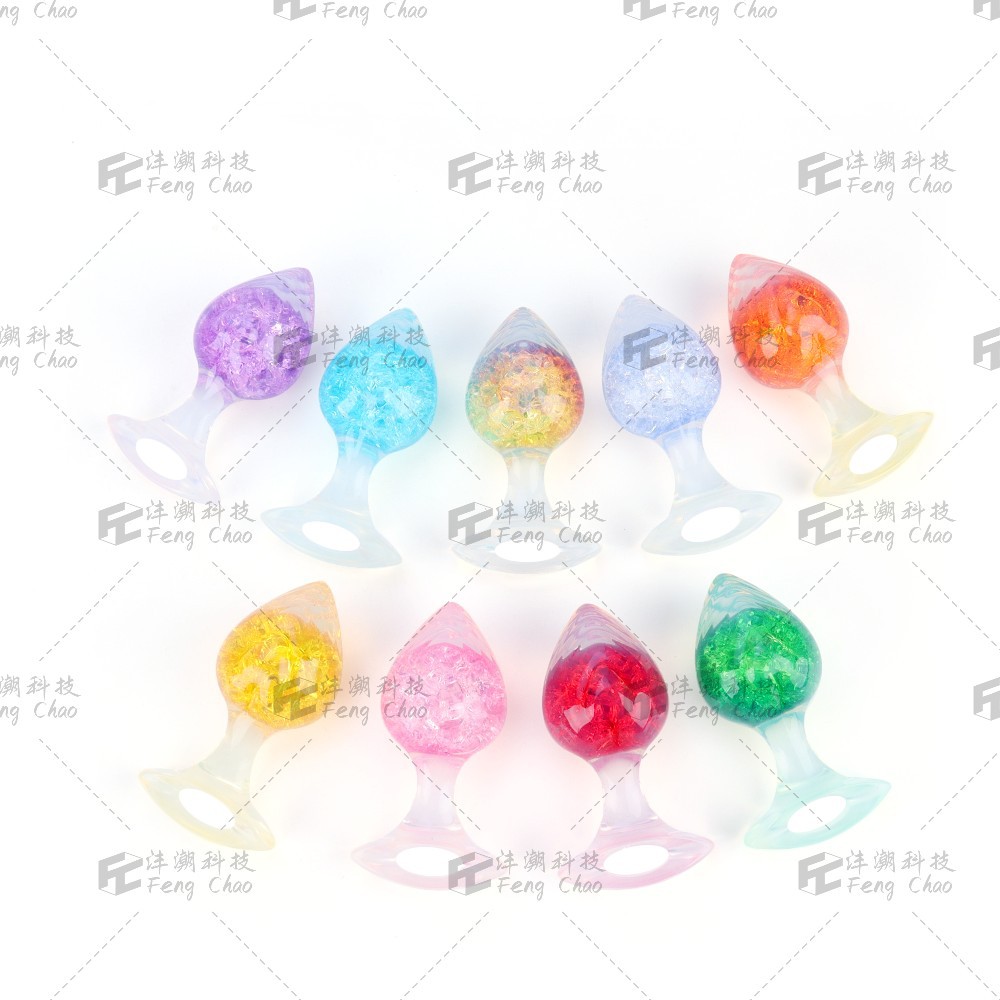 New Aurora Crystal Anal Plug for Men and Women, Adult Masturbator, Sex Toys, Sex Toys, Wear Out