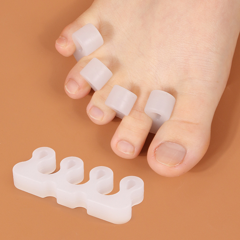 Silicone Five-Finger Toe Separator Toe Overlap Separator Foot Thumb Corrector Men's and Women's Manicure Spacer Toe Cover