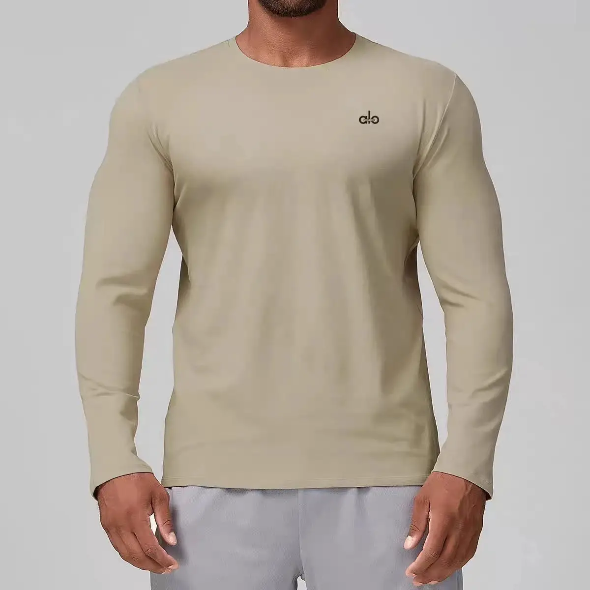 Alo Long Sleeve T-Shirt Khaki