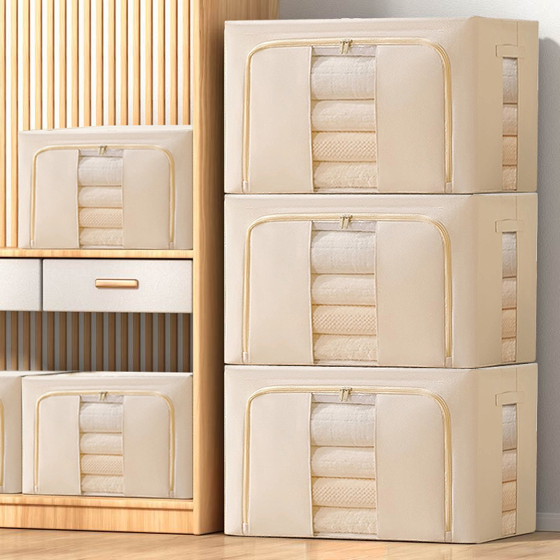 Yuna Oxford Cloth Storage Box Fabric Foldable Large-Capacity Storage Box Bedroom Clothes Storage Folding Storage Box