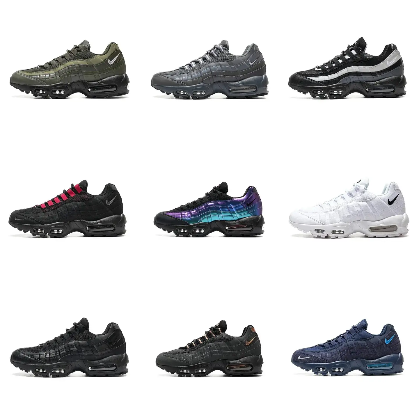 Retro Height Increasing Thick Sole Big Size Air Cushion Shock Absorption Men's and Women's Running Shoes-2669