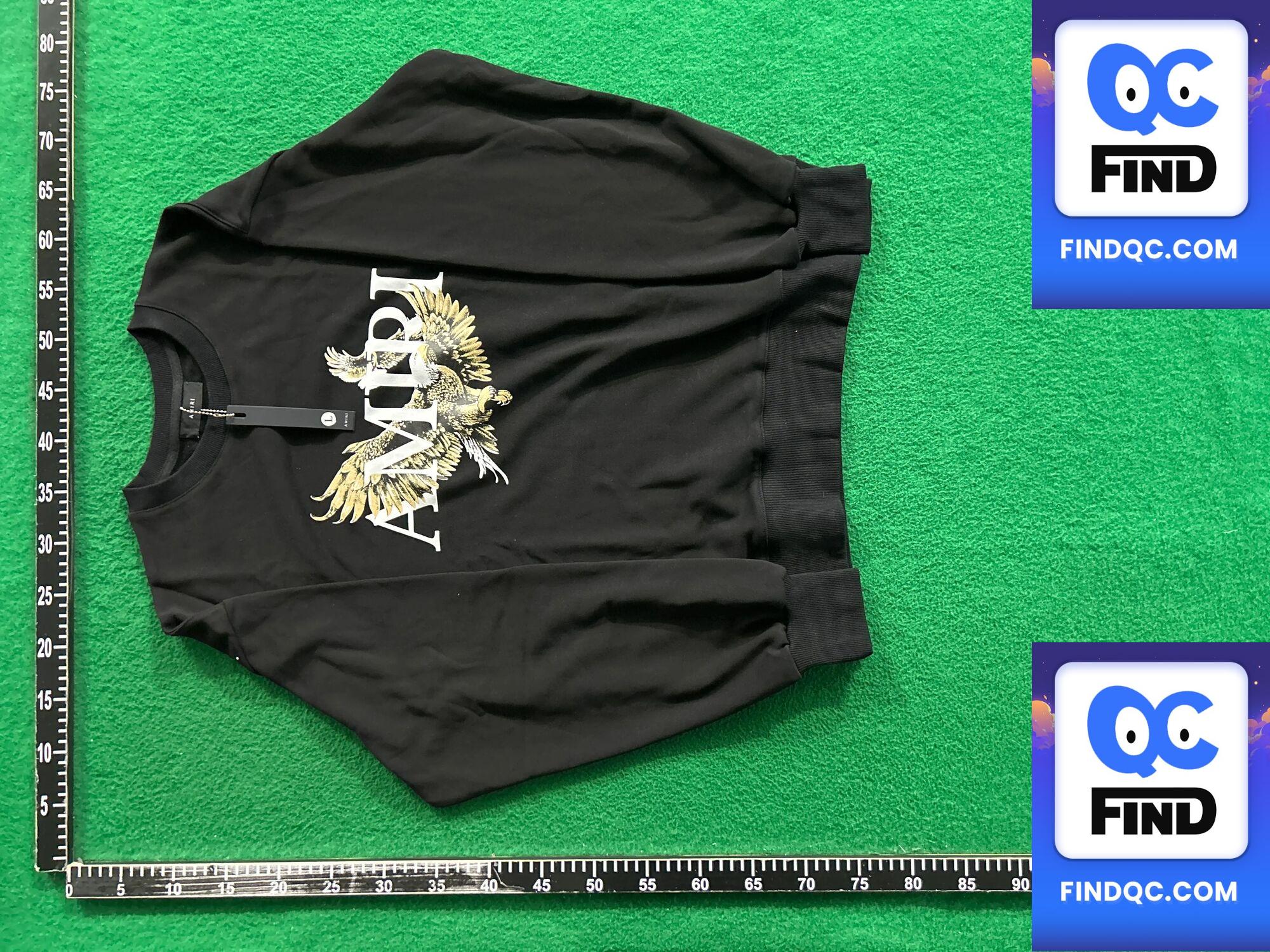 AMIRI Eagle Letter Print Terry Sweater QC