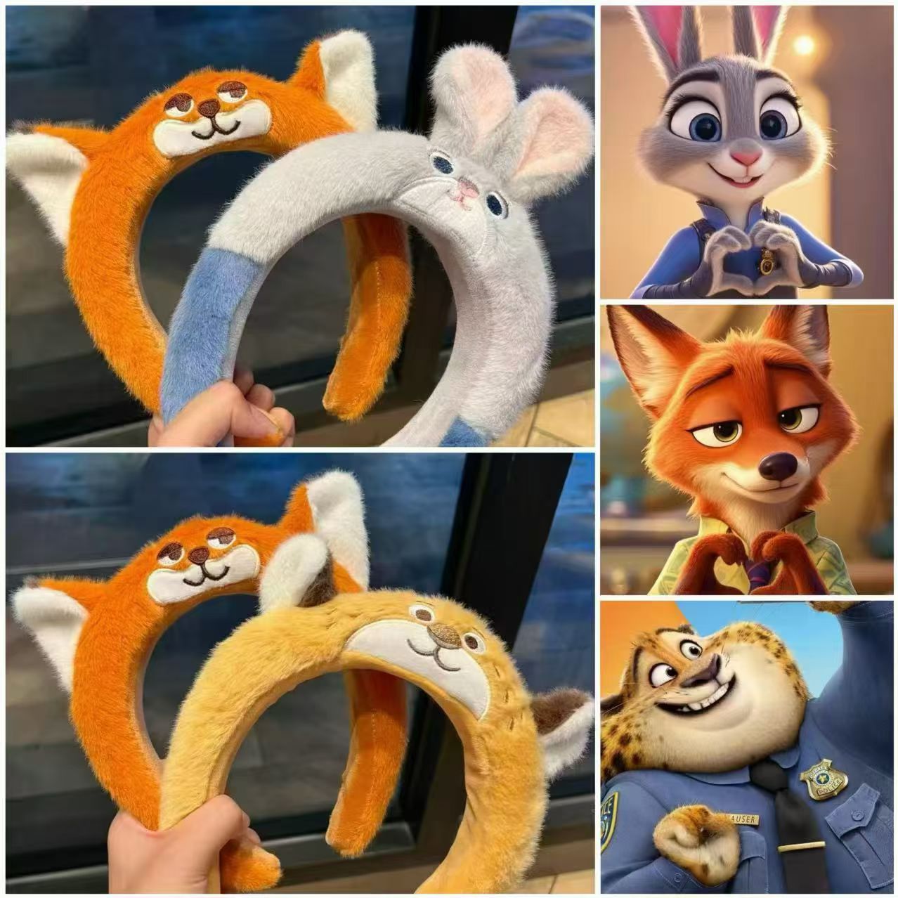 Crazy Animal Cute Cartoon Plush Paradise Internet Celebrity Check-In Headband Going Out to Play Photo Accessories Headband Hair Accessories