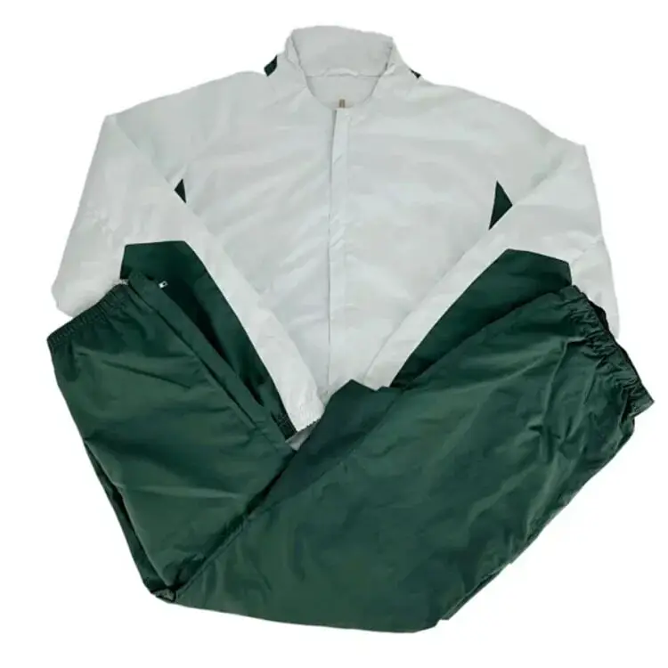 White and Green Suit