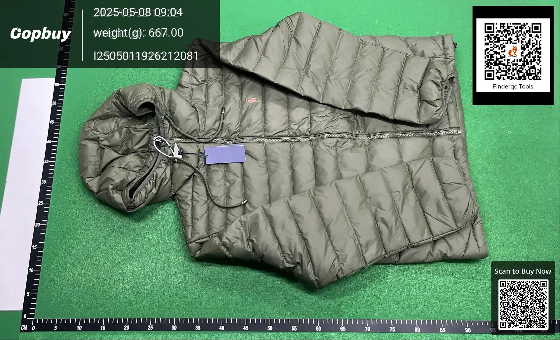 Cross-border Ralph Lauren/Ralph Lauren Classic Light Down Hooded Down Jacket RL17500