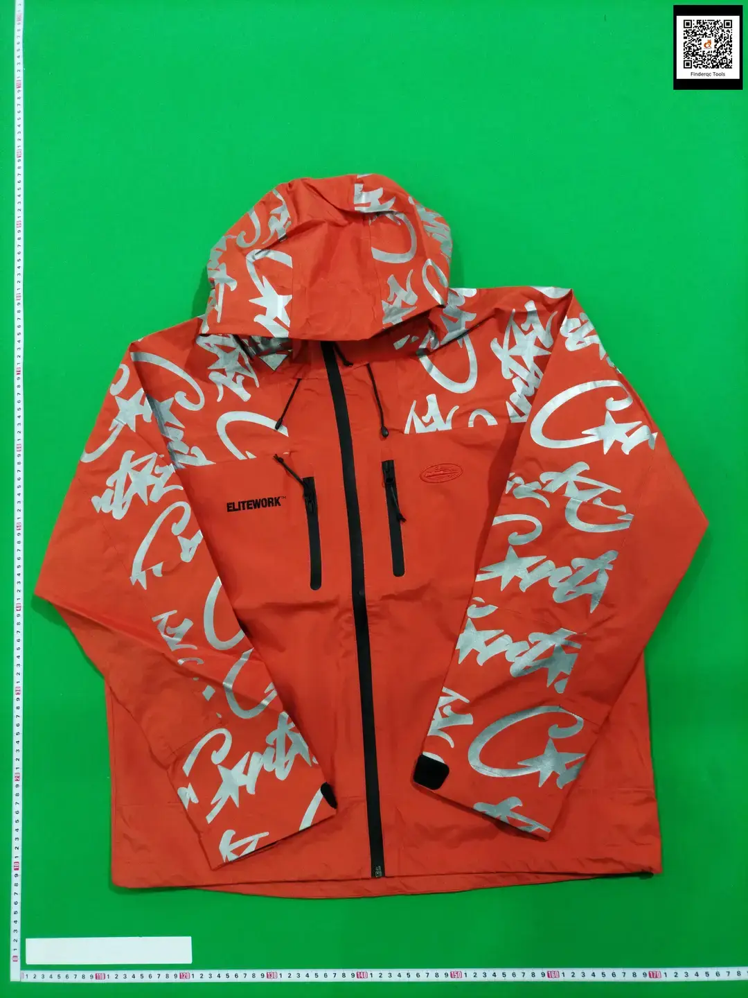 Corteiz Elitework Shell Jacket Men Soft Shell Waterproof Reflective Jacket UK Hooded