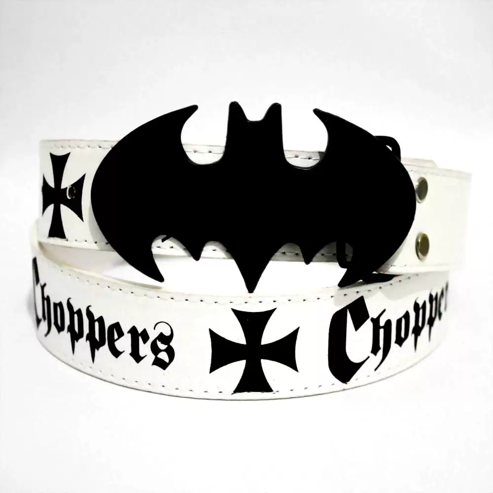 European and American men's belts, personalized graffiti, trendy pants, fashionable movies, anime, Batman style, casual belts