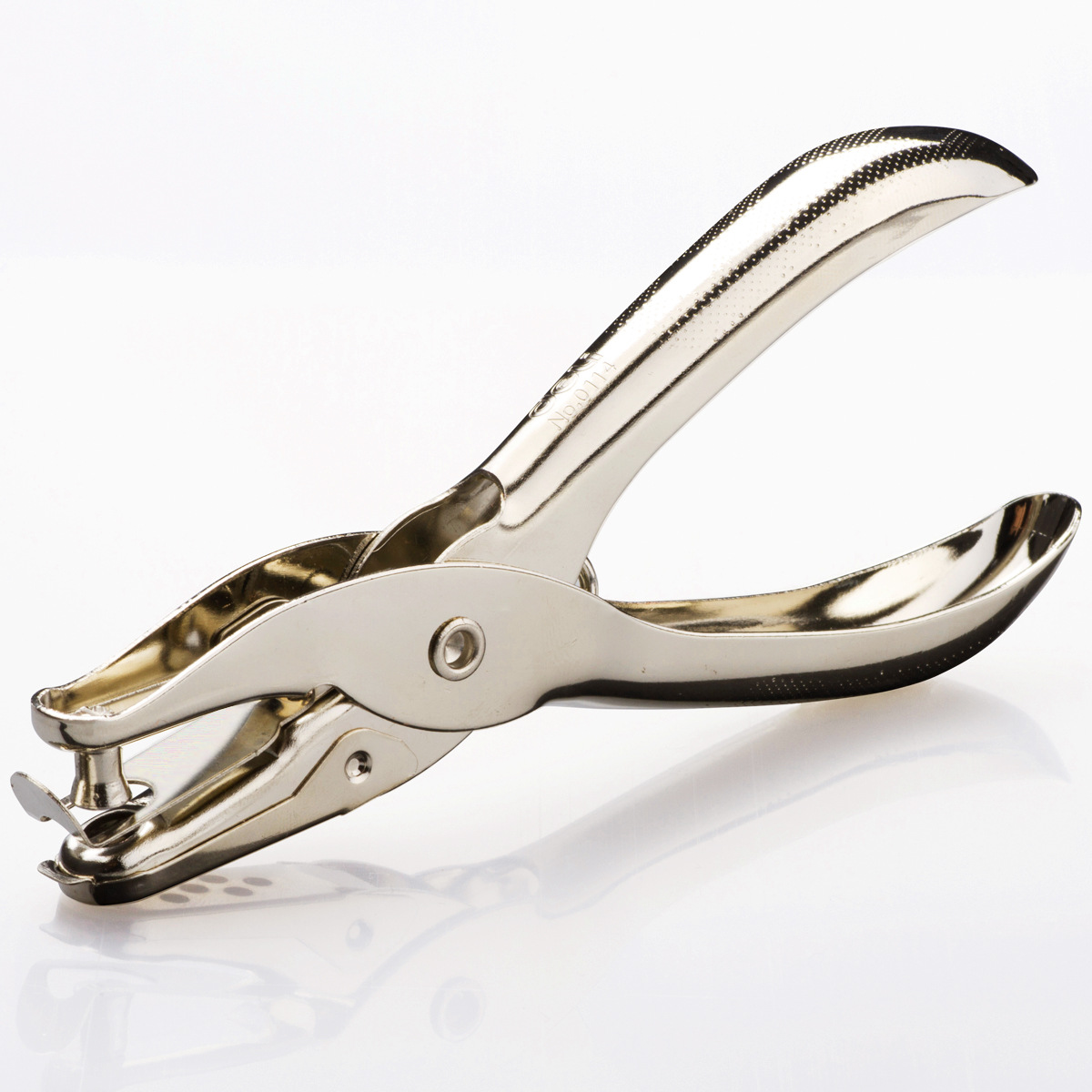 Deli 0114 Single-Hole Punch Hand-Held Punch Single-Hole Clamp Type Punch Pliers Can Punch 8 Pages Lightweight