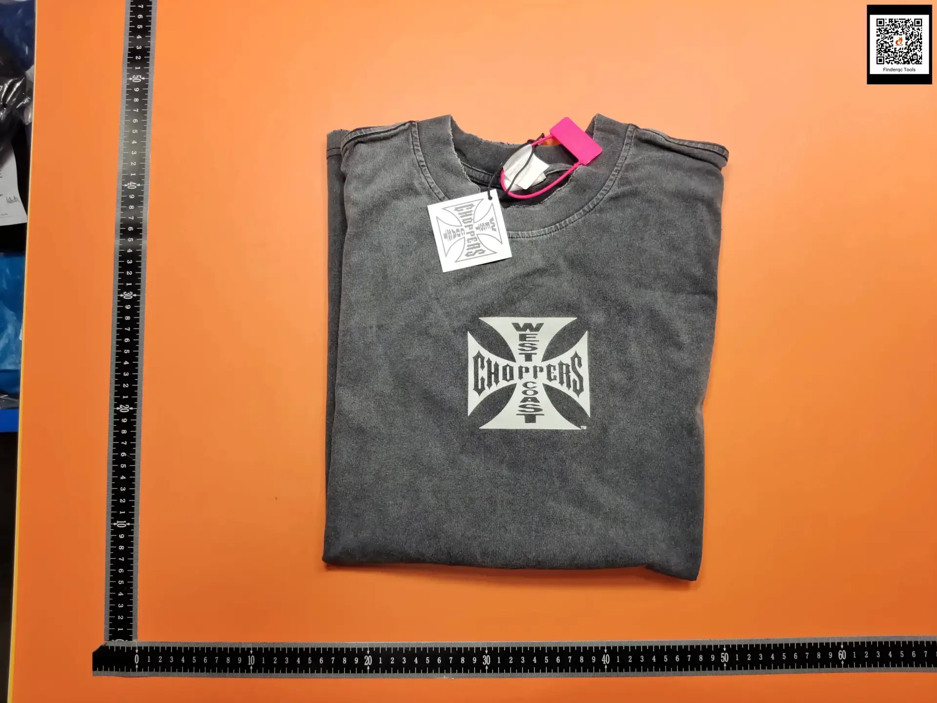 American Style Fashion Brand West Coast choppers Iron Cross Vintage Washed vintage Hole Short Sleeve T-Shirt