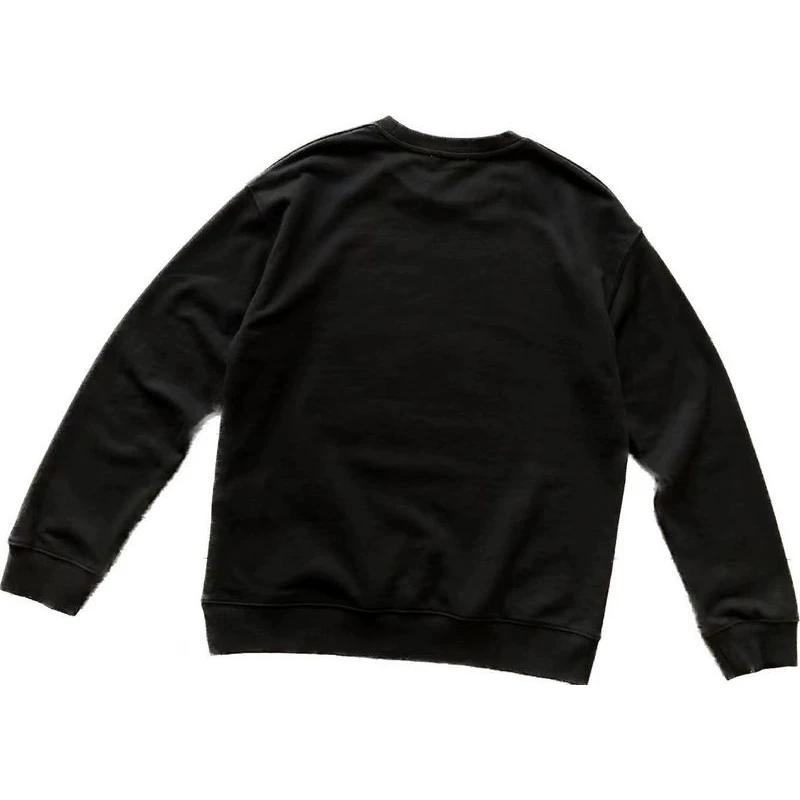 Front of the Shirt Has Large Black/White Hook, Three-Color Fleece Sweatshirt 66031312