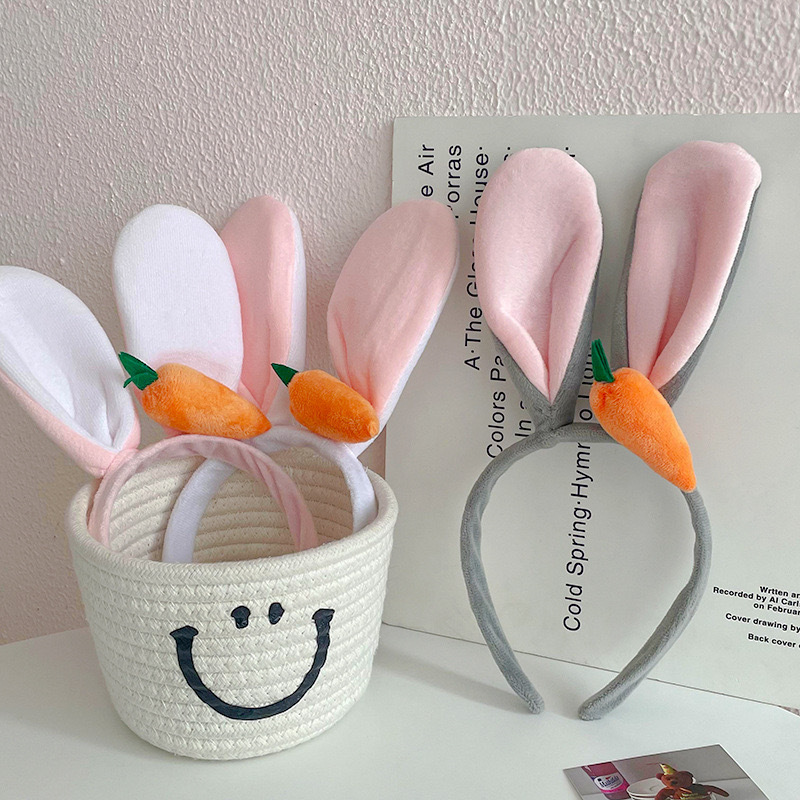 Sell cute rabbit ear hairband wholesale animal performance carrot headband cute hairpin hair accessories female cartoon cute