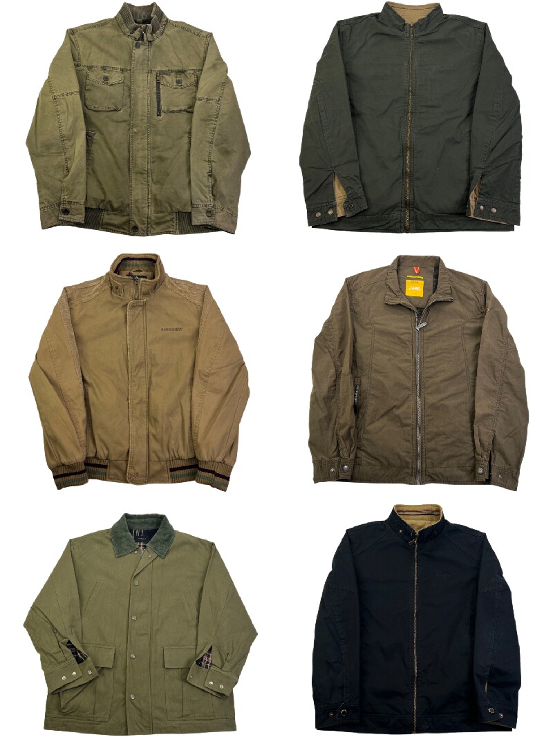 Vintage Baseball Jacket Retro Harrington Workwear Amekaji Hong Kong Style Distressed Autumn and Winter Coat T110 Foto QC de TAOBAO na Qualit.ly