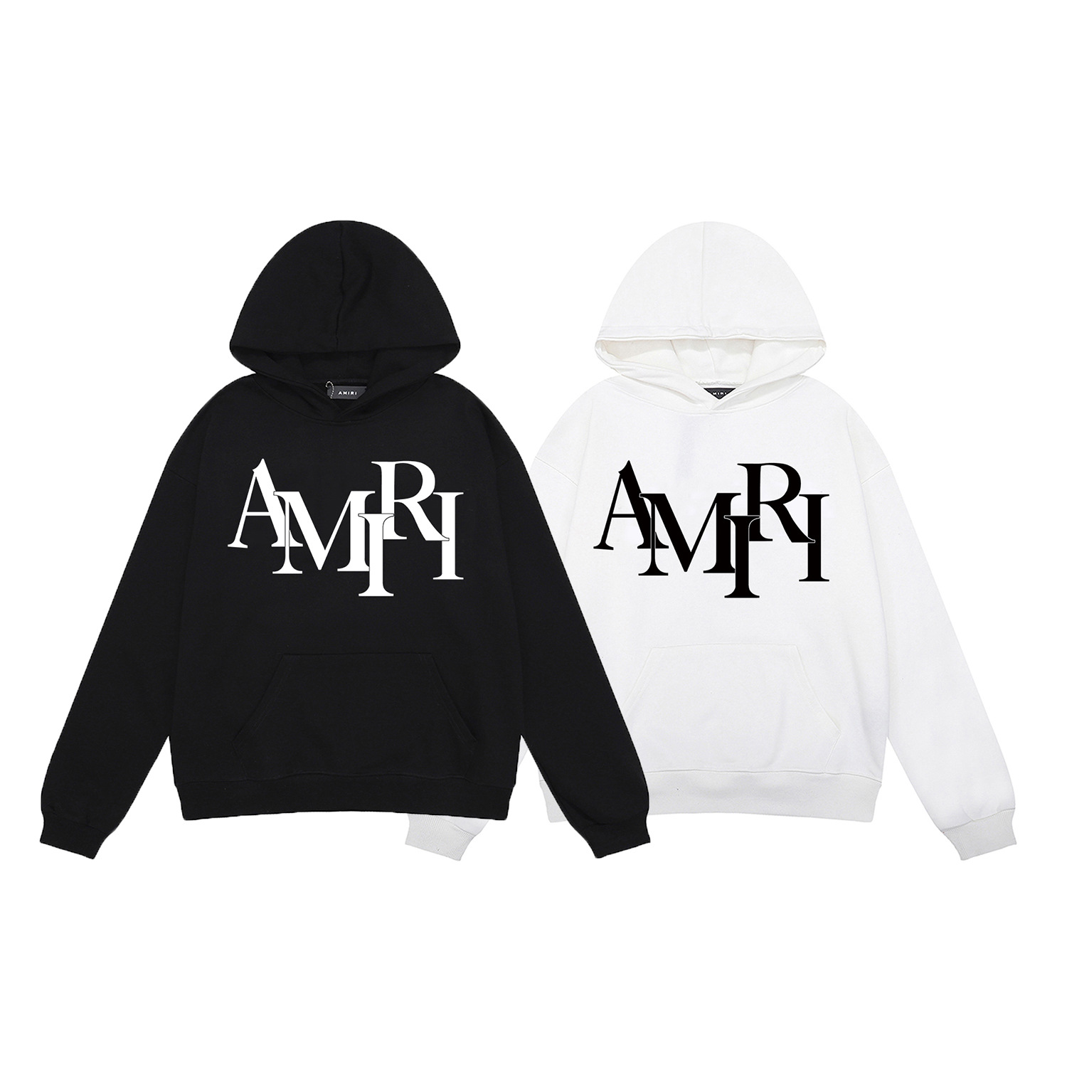 25 New Amiri Fashion Amiri Classic and Atmospheric Logo Printed High Weight Terry Hoodie Sweatshirt for Men