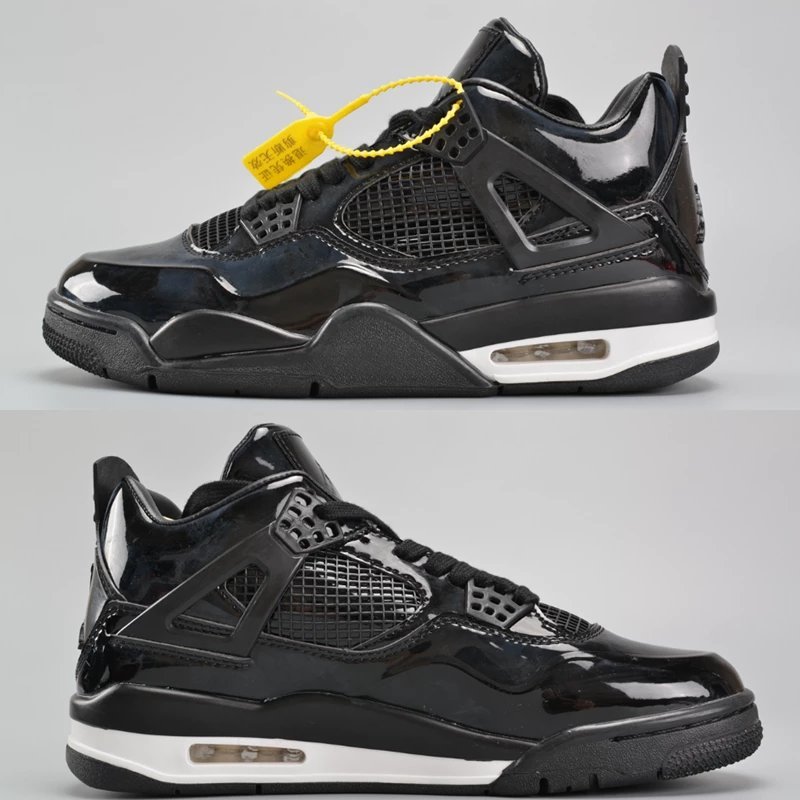 【原装公司货品 男女款】乔丹4代AJ4/黑漆皮719864-010/Air Jordan中帮气垫篮球鞋