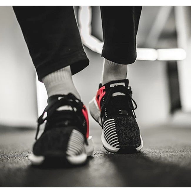 阿迪达斯男鞋EQT boost Support 93/17 黑粉条纹女鞋 BB1234