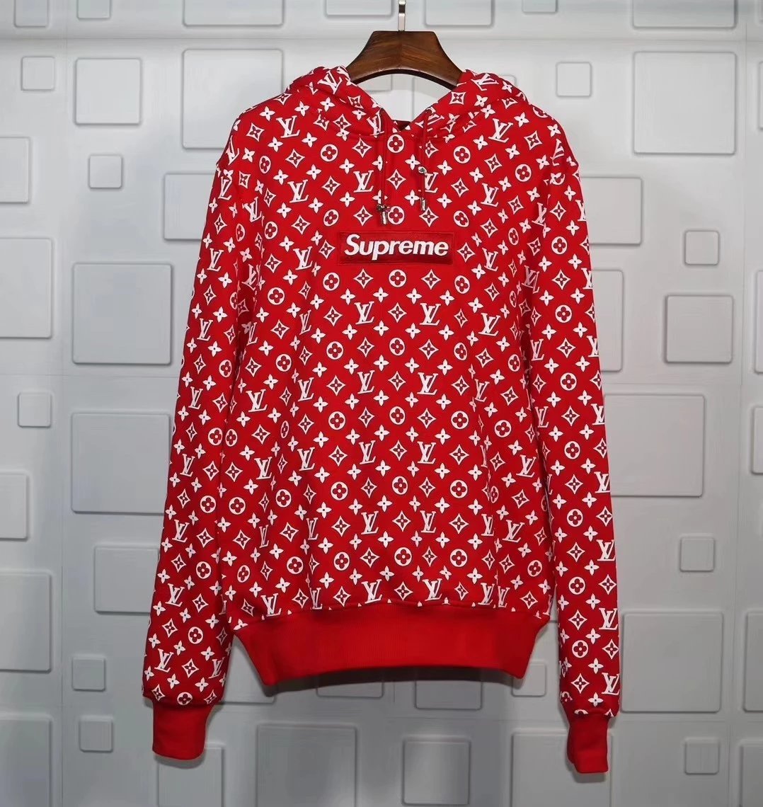 L SUPREME BOX HOODIE 满logo 老花 卫衣 帽衫