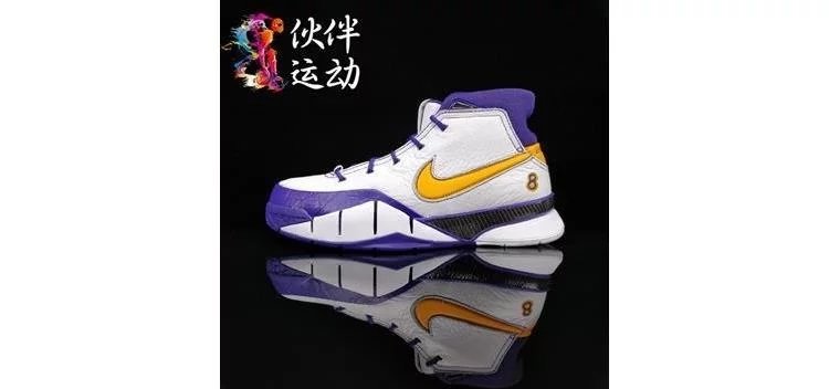 正品Kobe1ProtroZK1科比一代白紫湖人蓝球鞋AQ2728-101 foto QC de WEIDIAN en Qualit.ly