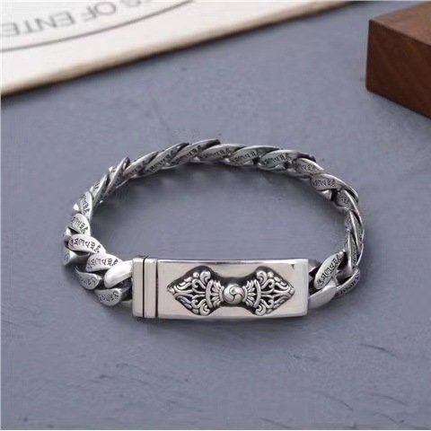 Retro Distressed Men's Popular Personality Domineering Bracelet Luxury Riding Whip Retro Vajra Bracelet