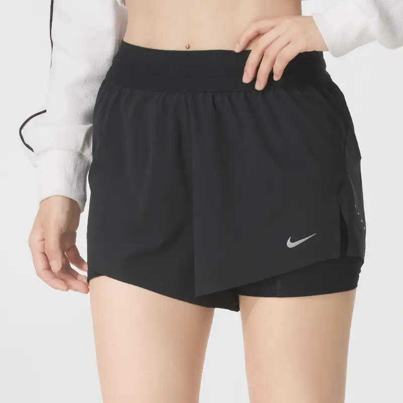 Nike Nike shorts Women's Pants 2025 Summer New arrival Breathable Two-In-One Yoga Fitness Pants Hj5377-010