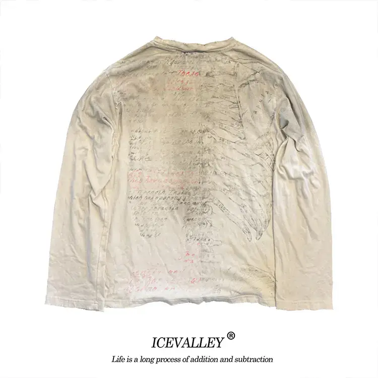 ICEVALLEY Long Sleeve Graphic T-Shirt