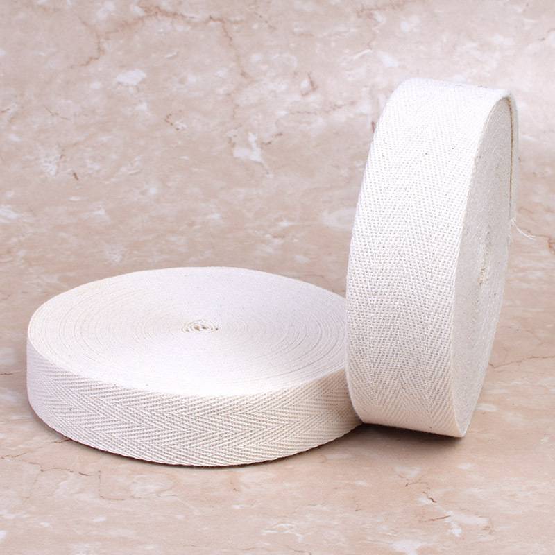 Single and Double Herringbone Cotton Ribbon Clothes Wrapping Strip Rolling Strip Leggings Cloth Strip Garment Accessories