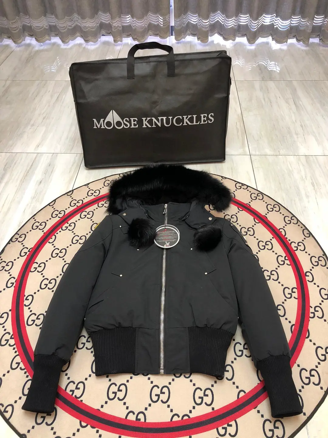 Silver and Gold Scissors Hooded Winter Fashion Down Coat hy
