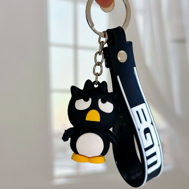Cross-border New Cartoon Black Penguin Personalized Keychain Creative Multi-functional Mixed Gift Event Stall Gift