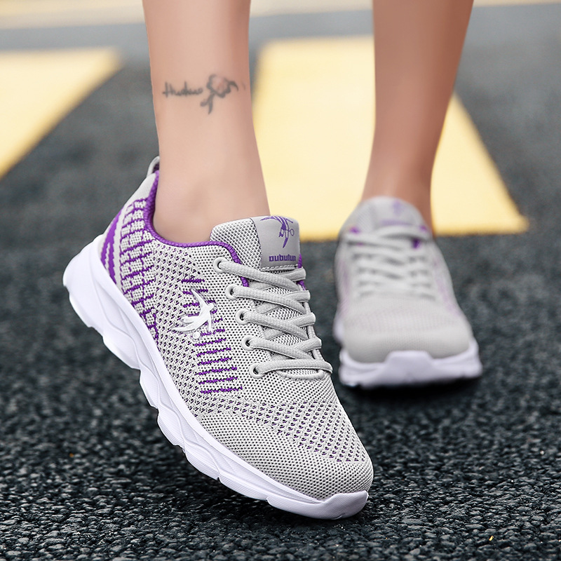 Brand women's shoes ultra light running shoes 2025 spring new breathable running shoes women's soft elastic shock absorption sneaker