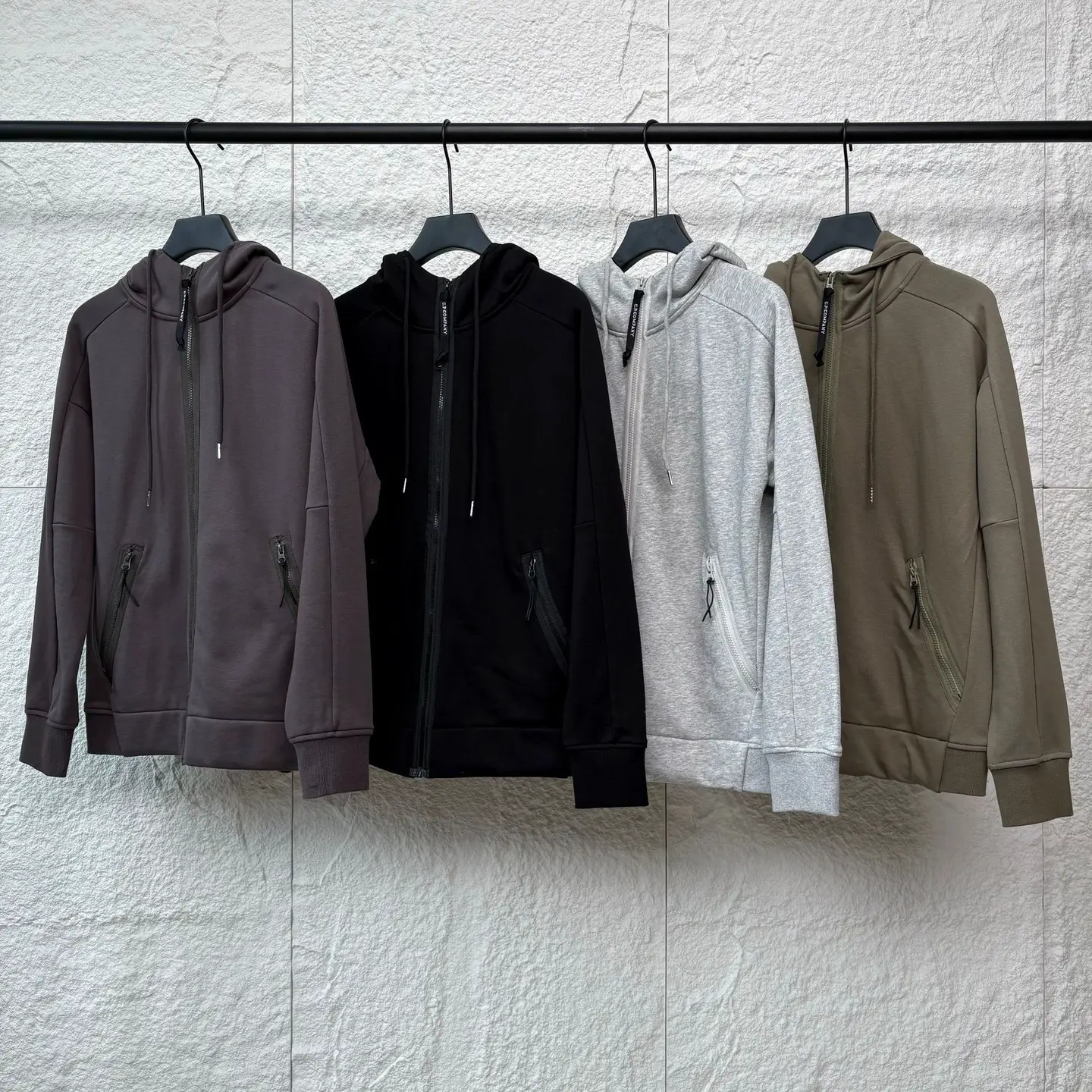 CP Company Men's Grey Zip Hoodie