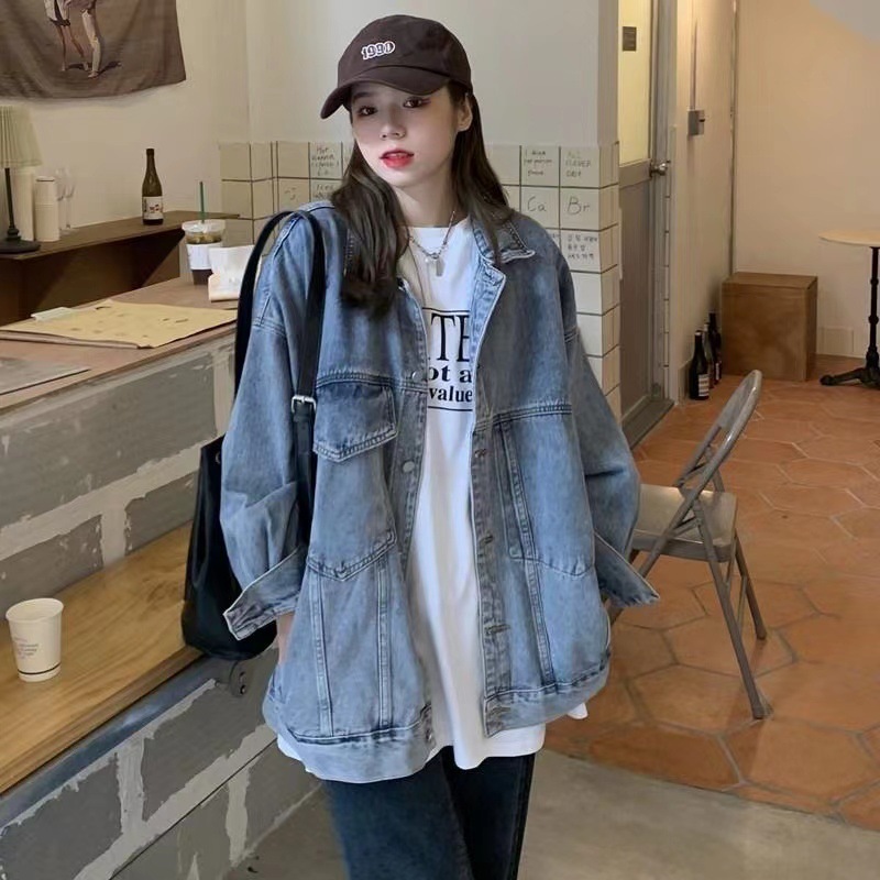 Women's Denim Jacket 2026 New Niche Design Loose Bf Style Spring and Autumn Mid-Length Unique Top Trendy on Instagram