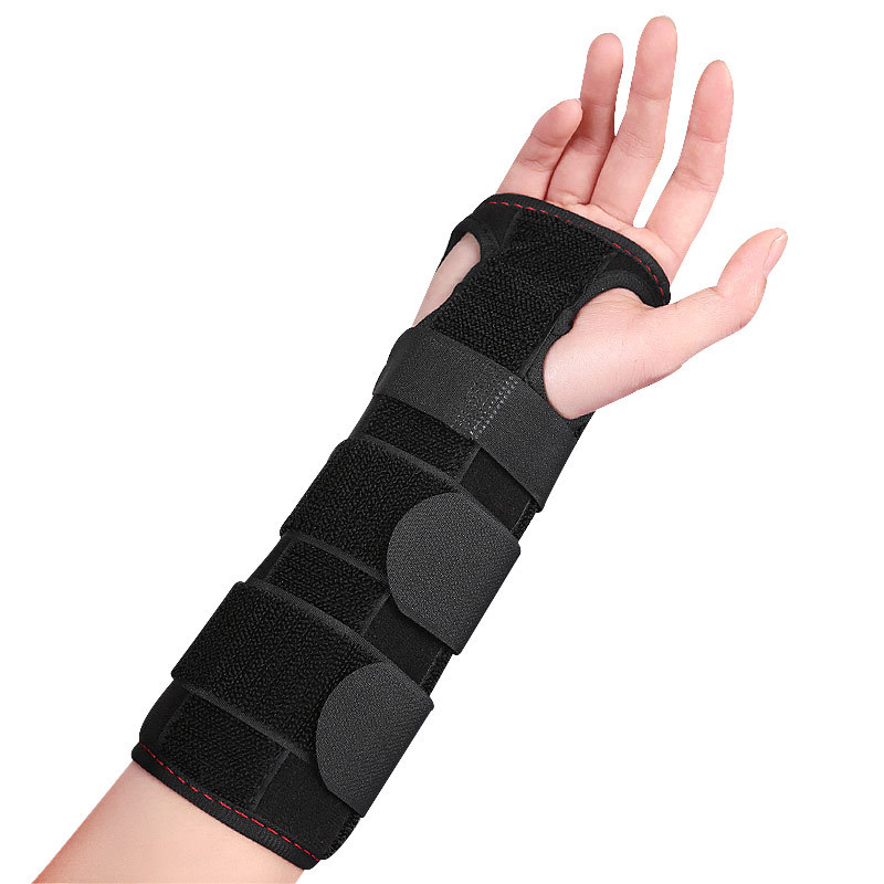 Wrist steel plate support protector splint wrist strap breathable wrist fixing splint with hand fixing