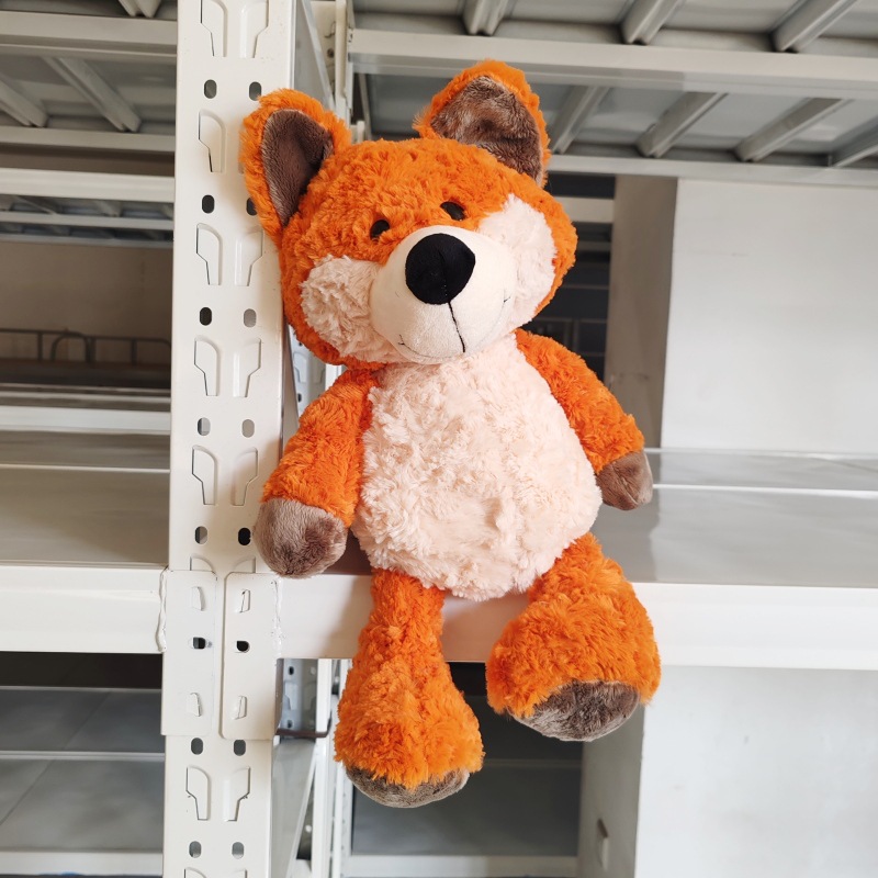 Cute Cartoon Orange Fox Raccoon Doll Forest Animal Plush Toy Grasping Machine Doll Children's Birthday Gift
