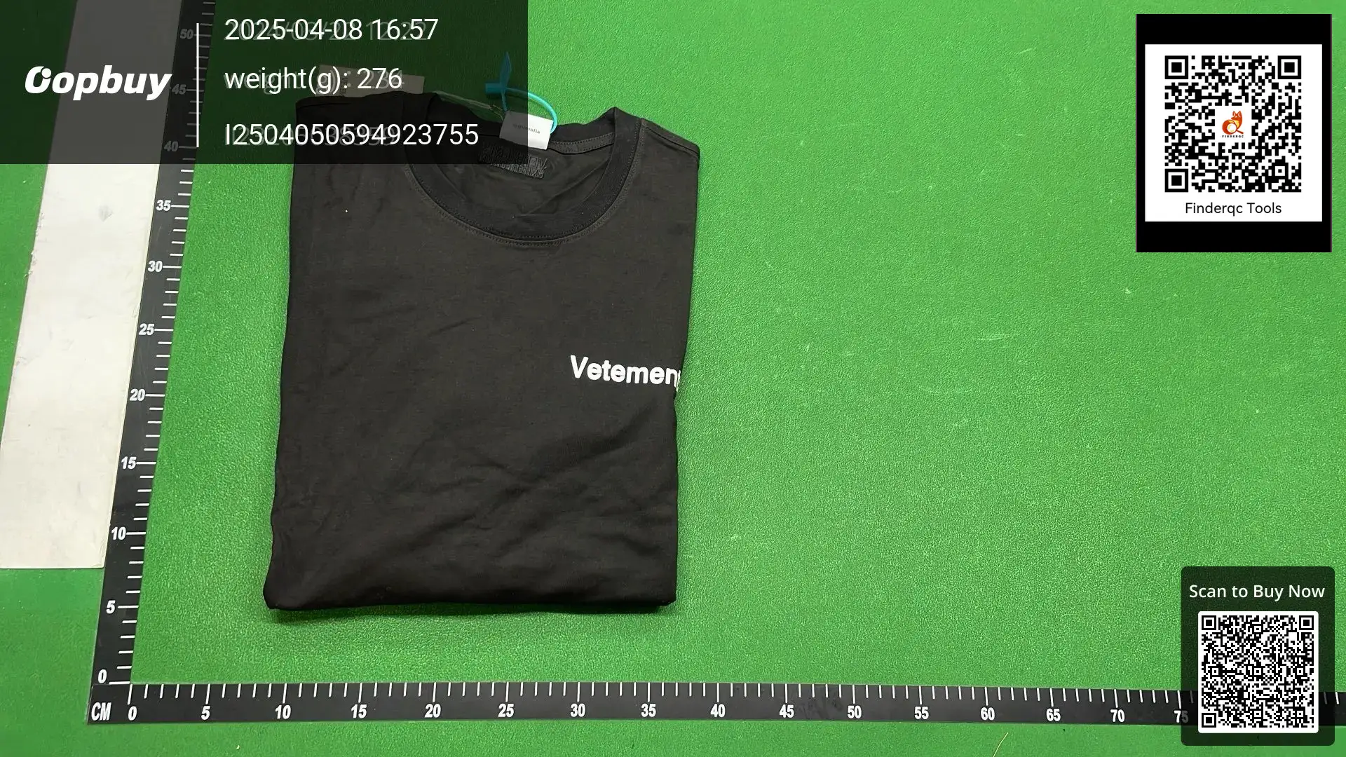 Vetements Black Short Sleeve T-Shirt