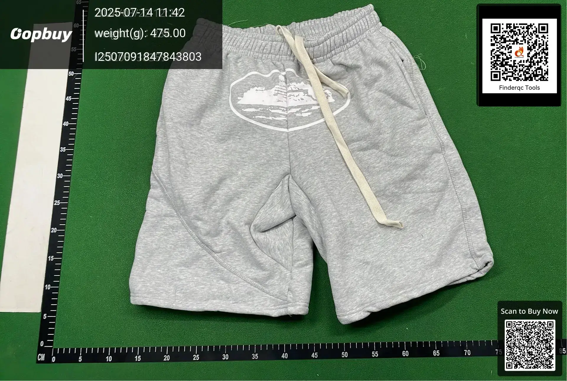 Corteiz Classic Series Ship Print Logo Shorts Alcatraz Hip-Hop Skateboard Casual Shorts for Men and Women