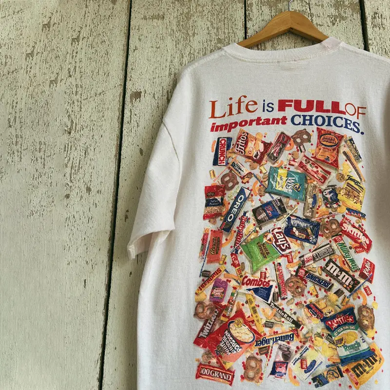Bomba Studio Heavyweight Opaque Snack Illustration Vintage Style Fun Niche Trendy Brand Short Sleeves