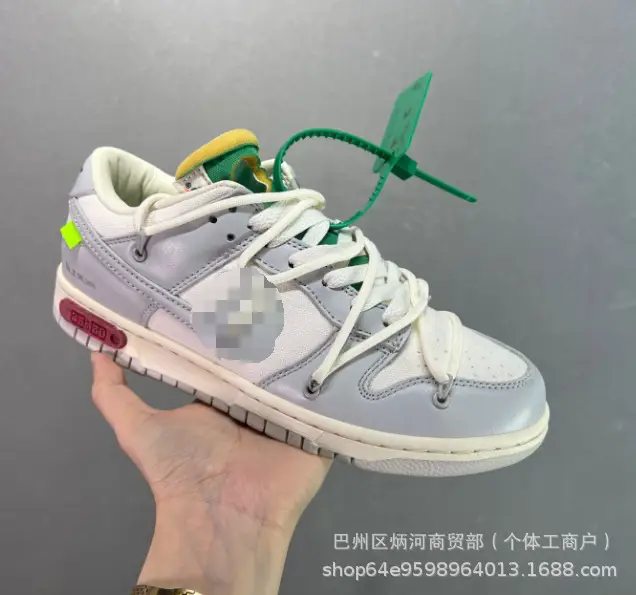 high quality Dunk Sneakers OW Double Strap Low-top Retro Fur Casual Skateboard Shoes for Men and Women Street sneaker