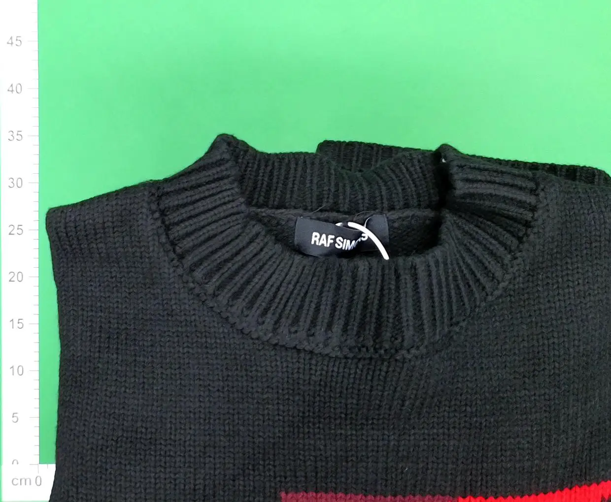 Raf Classic Ny Letter Short Long-Sleeved Loose Pullover Knitwear High Street Ins Wool Sweater Rocky Same Style