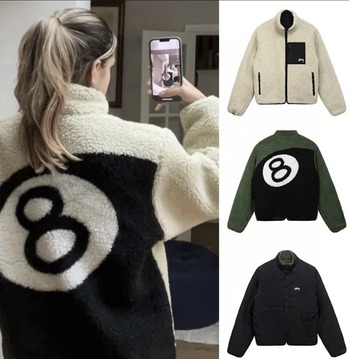 Lamb wool coat couple cotton-padded jacket jacket black 8 thick two-sided sheep 20