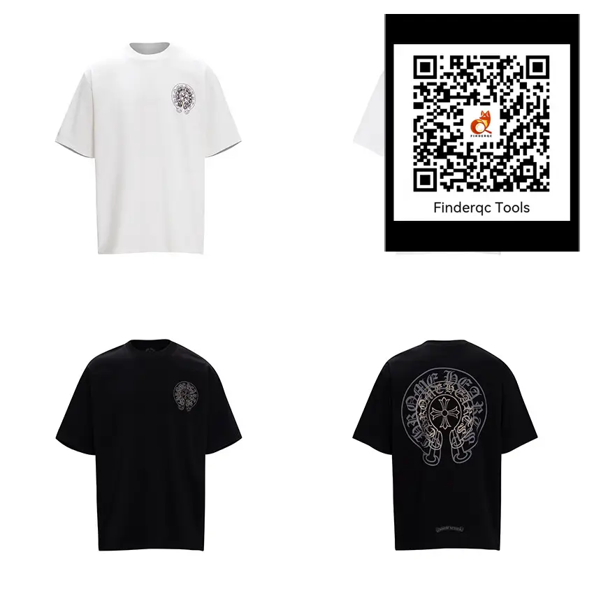 Cross-border in stock Crowe Cotton Double Yarn 270G Heavy Hip Hop Street T-shirt Men's Loose Short Sleeve