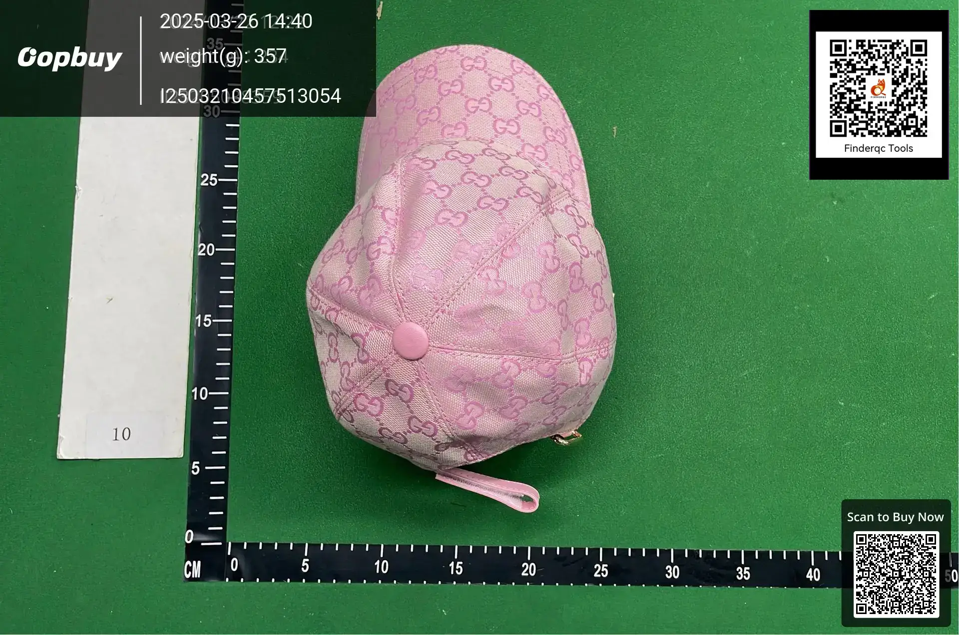 Gucci GG Canvas Baseball Cap Pink